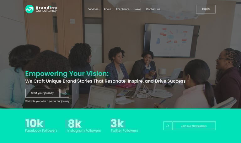 A consultation firm homepage ui design