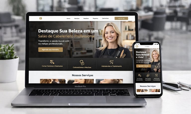 site otimizado para Google, site para atrair clientes, site para vender online, designer de sites