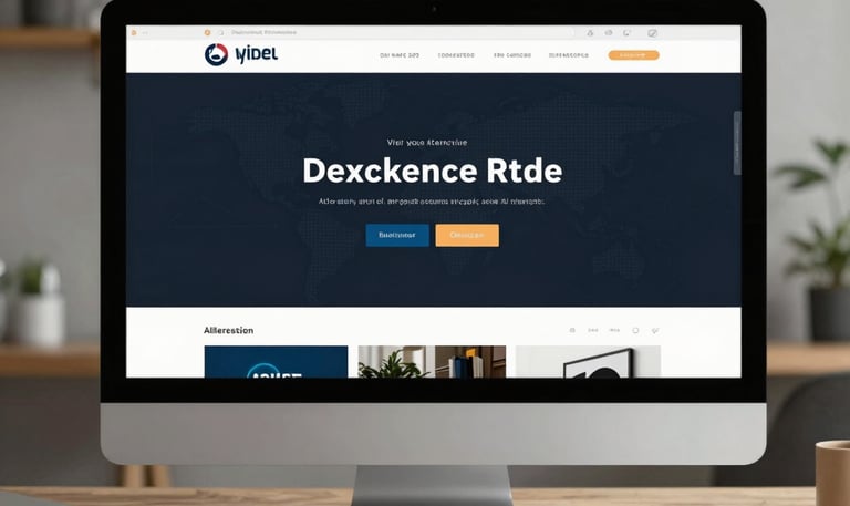 A sleek black and gold website homepage design showcasing Onix Digital's branding.