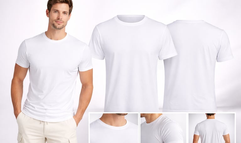 Herren Funktionsshirt weiß mit Rund-Ausschnitt - individuell gestaltbares Sportshirt aus Polyester