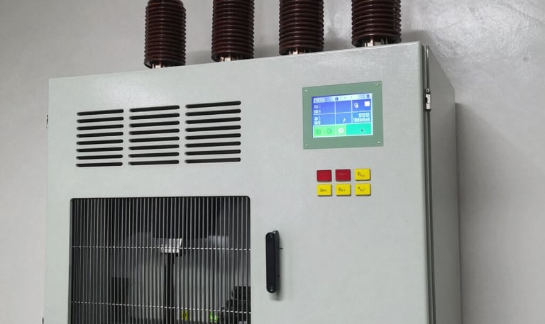 Modern smart home interior showing automated lighting and security systems.