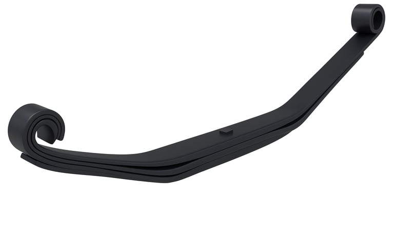 a black metal handlebarbk on a white background