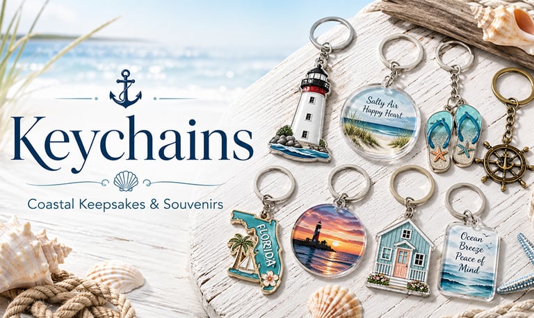 Beach Keychain Graphic