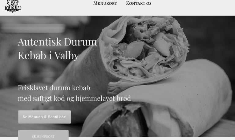Modern Durum Kebab website built with Hostinger Website Builder