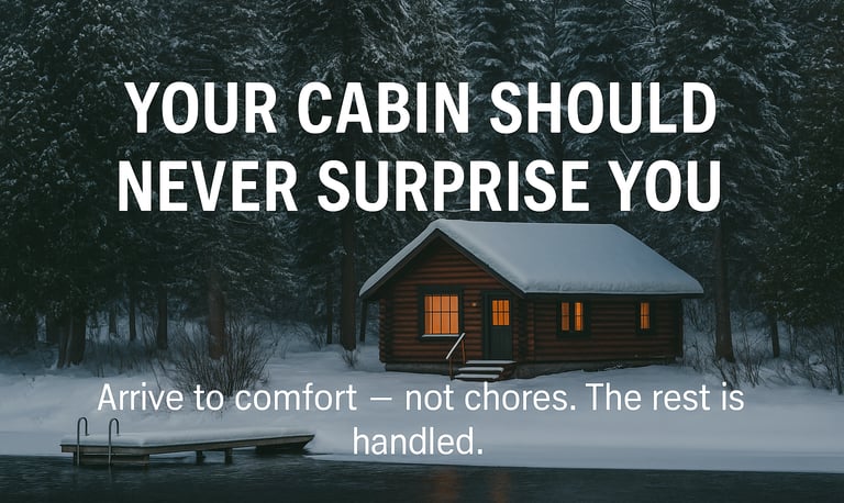 Your cabin should never surprise you