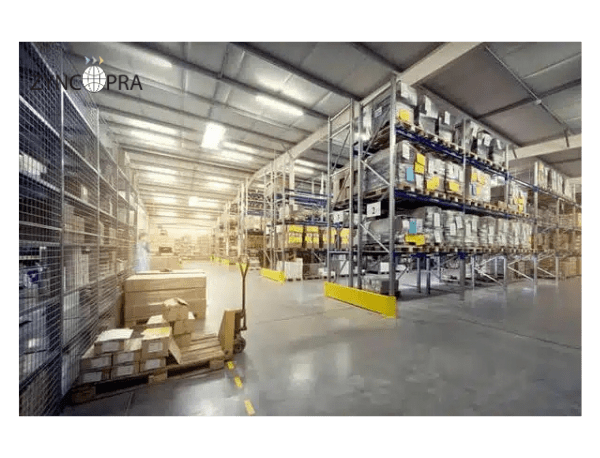 Modern warehouse illustrating potential partners like wholesalers, marine and industrial suppliers.