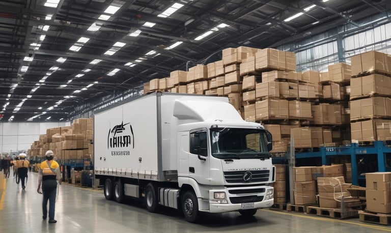 A modern office space with IT professionals collaborating over laptops and digital screens.