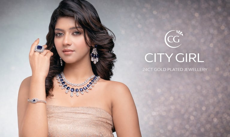 City Girl Jewellery - Best imitation Jwellery - 18 Carat Gold Plated - AD Party Collection