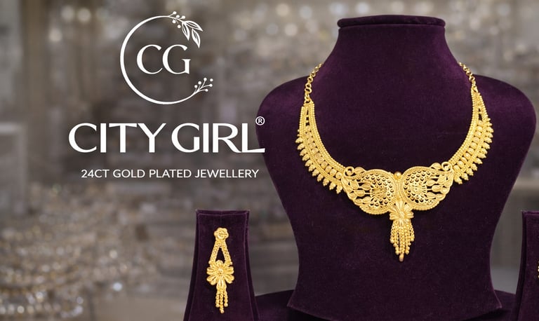 City Girl Jewellery - Best imitation Jwellery - 18 Carat Gold Plated - Bridal Wear