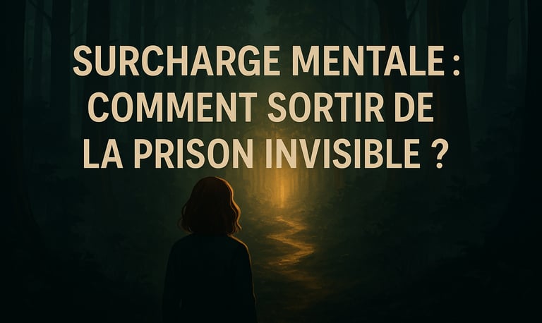 charge mentale prison danger psy explorer encombré tete maux migraines surcharge culpabilité emotion