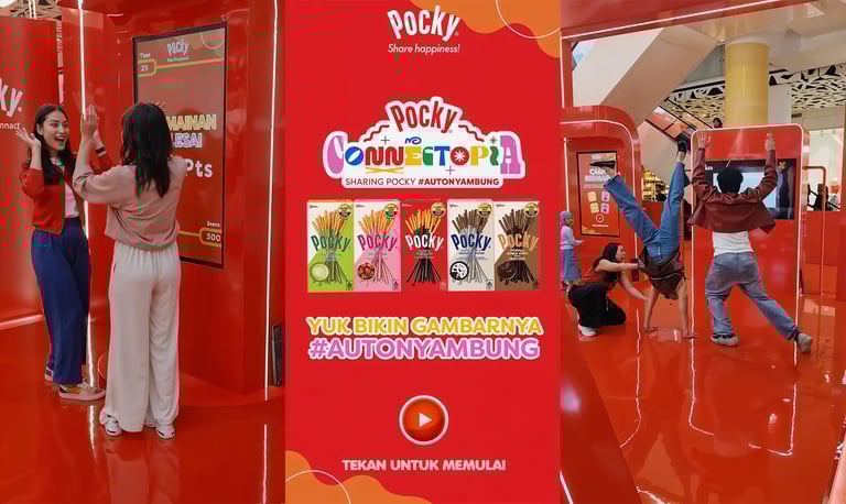 Interaktif game pocky brand activation