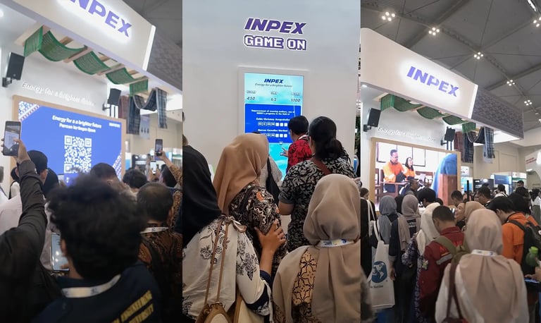 Pengunjung bludak di acara gamfikasi event Inpex Jakarta