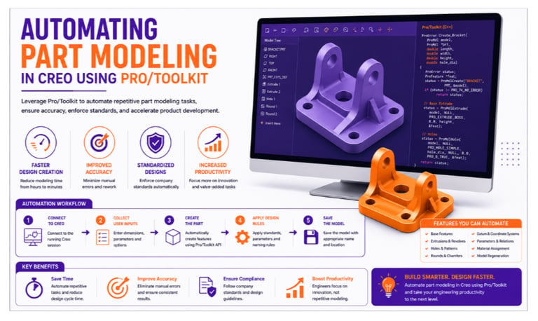 Automating Part Modeling in Creo Using Pro/Toolkit