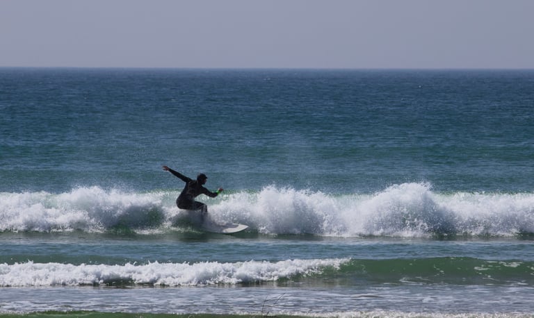 Photographie de surfeurs