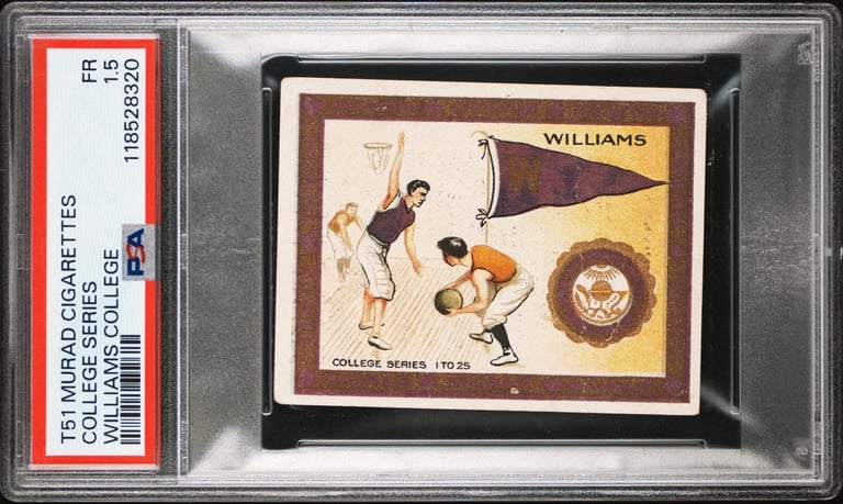 1909 Williams College Series Murad T51 Basketball Card