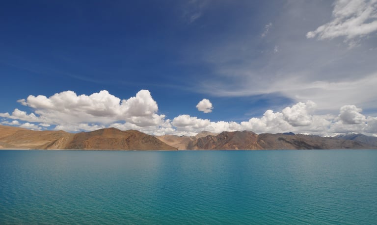 pangong Tsu in Leh along the Leh to Manali highway over the great Himalayan range, Ladakh, India 