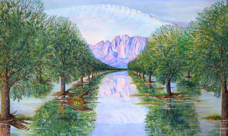 Dog Leg Right by New Mexico Artist John Dick-Peddie