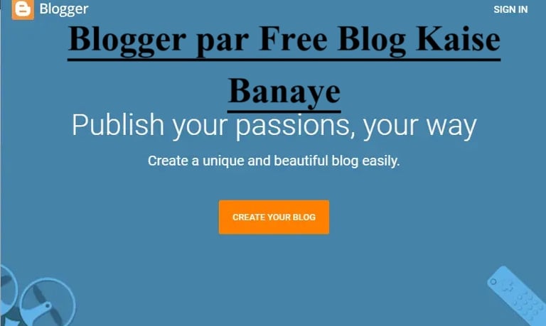 blogger par free blog kaise banaye