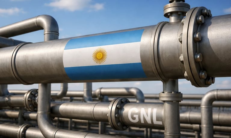 Gasoductos de transporte de gas natural licuado en Argentina durante la emergencia energética