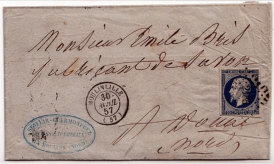 Losange Petits Chiffres 2185 et type 15 Moulinlille.