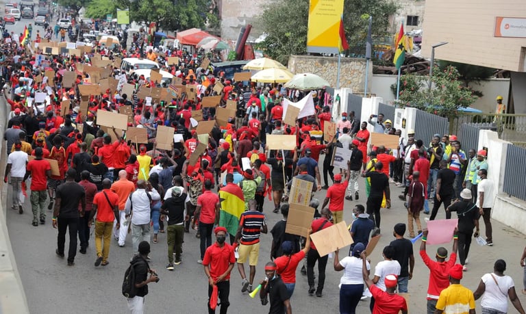 Ghana’s #FixTheCountry protesters take to Accra’s streets