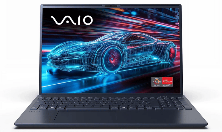 notebook vaio ligado