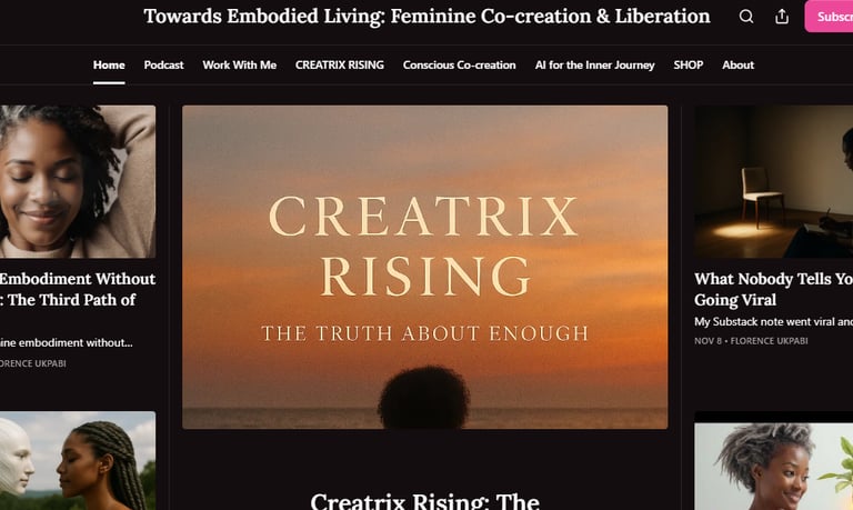 a screen shot of a website page with a picture of a woman in a white