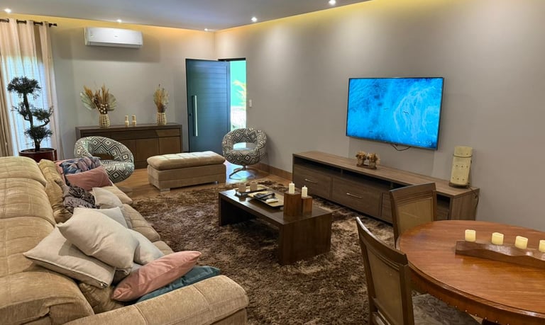 sala social do El Shaddai Rancho para alugar em Miguelópolis SP