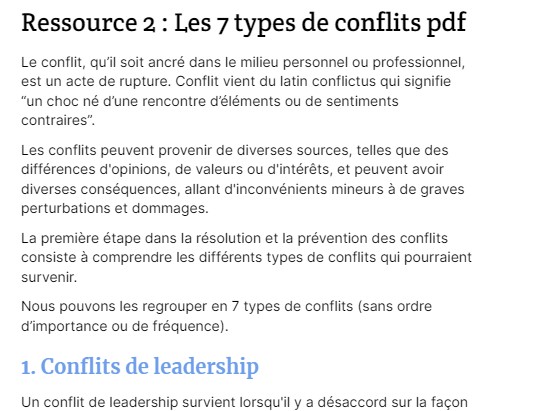 Les 7 types de conflits pdf