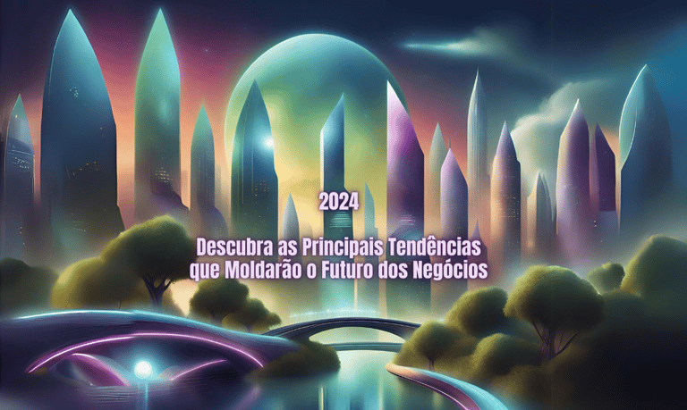 paisagem urbana futurista indicam as tendências para 2024