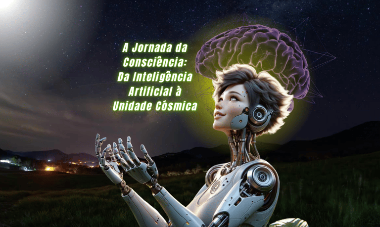 Robô aspira a transcendência refletindo a jornadajornada humana
