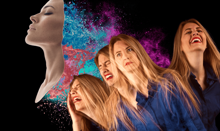 mulher em diversos humores e a plenitude da autonomia pessoal