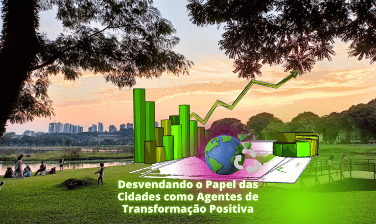 Cidades de pessoas saudáveis e felizes com economia verde próspera