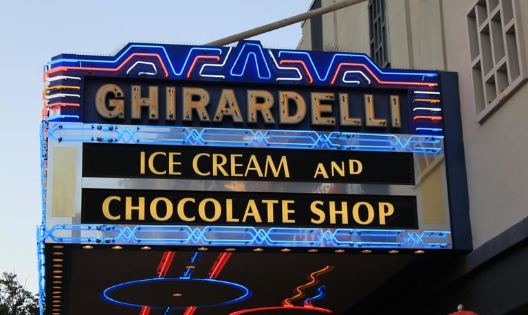 Ghirardelli Ice Cream and Chocolate Shop in San Diego