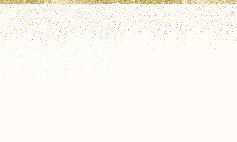 Fond lumineux avec touche d'Or en haut et pluie de couleur