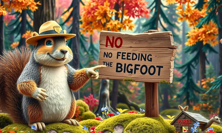 No feeding the Bigfoot