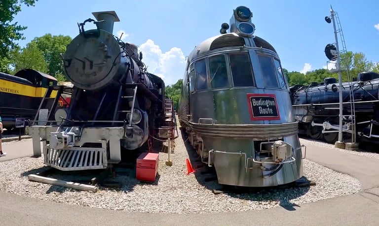 Locomotives at the train yard