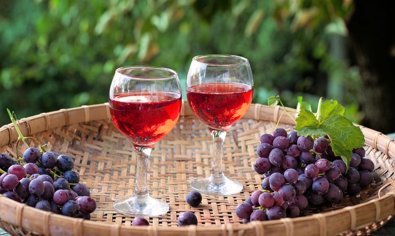 wine glasses
