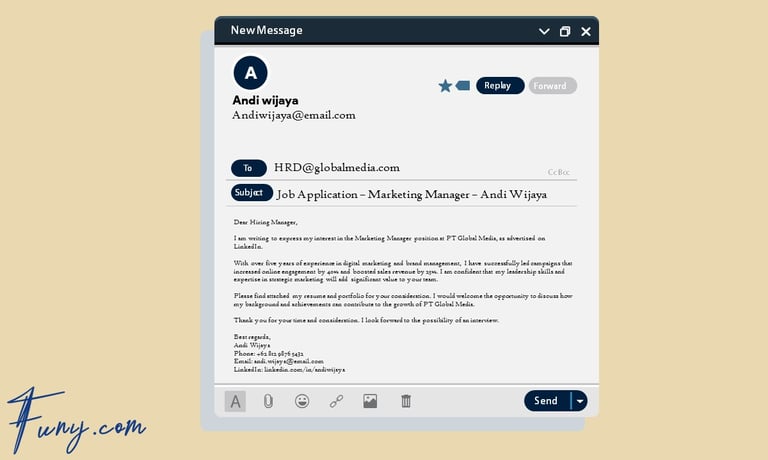 Template Email Lamaran Kerja Bahasa Indonesia dan Inggris