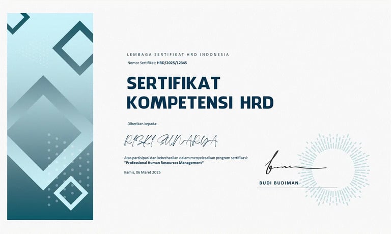 Sertifikasi HRD: Langkah Awal Sukses di Dunia Sumber Daya Manusia