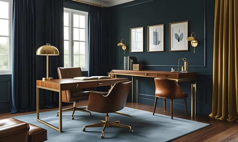 Elegant & Luxurious Study Room