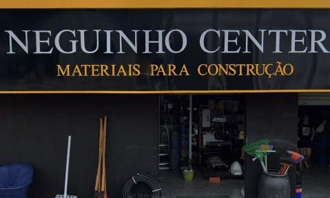 Fachada da loja Neguinho Center Materiais para Construção em Flórida Paulista