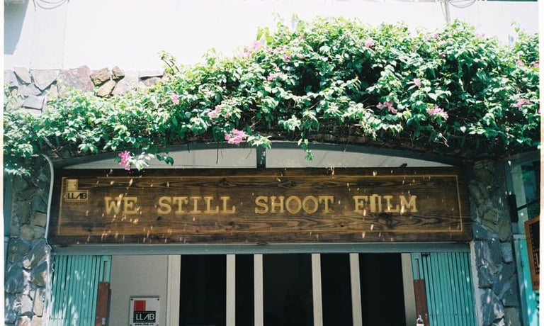 Film store outdoor sign