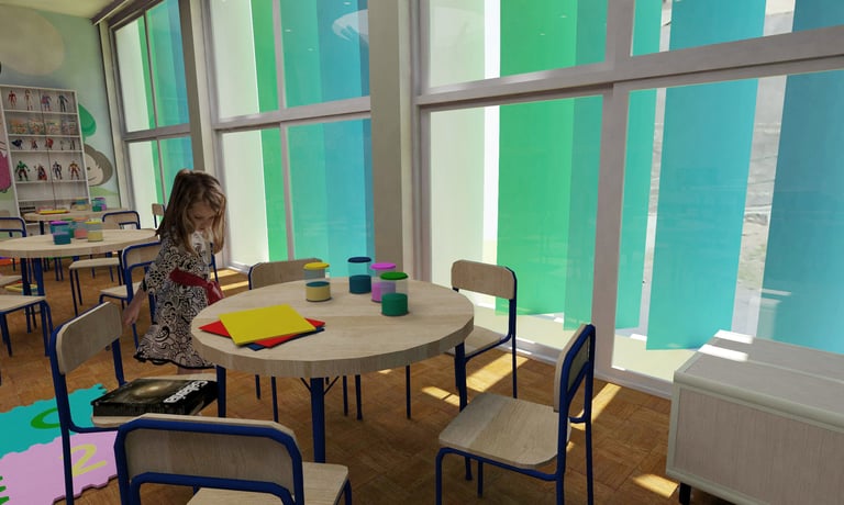 projeto de interiores, escola