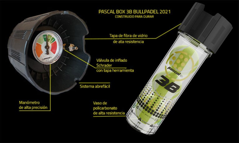 Características técnicas y especificaciones de Pascal Box 3B