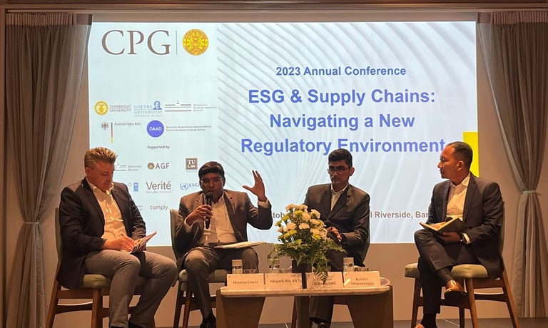 a group of people sitting around a table