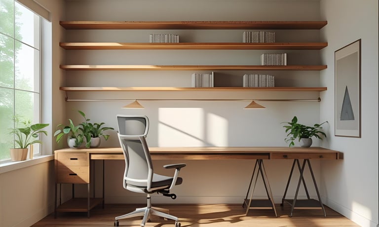 Minimalist Study Room Design