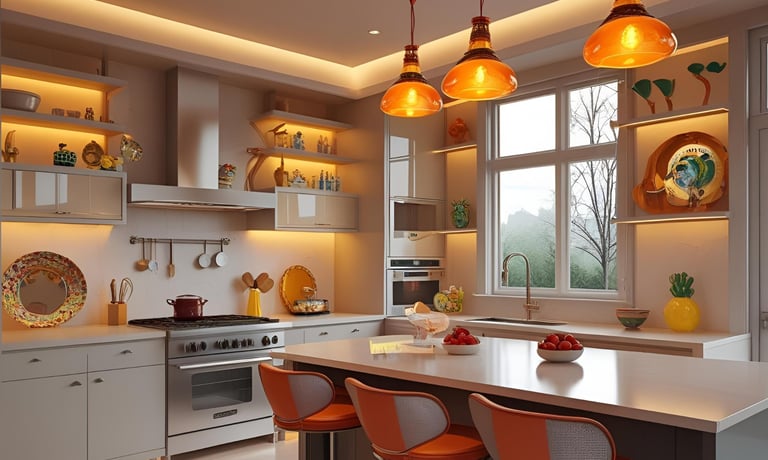 Retro Revival and Playful Sophistication Kitchen
