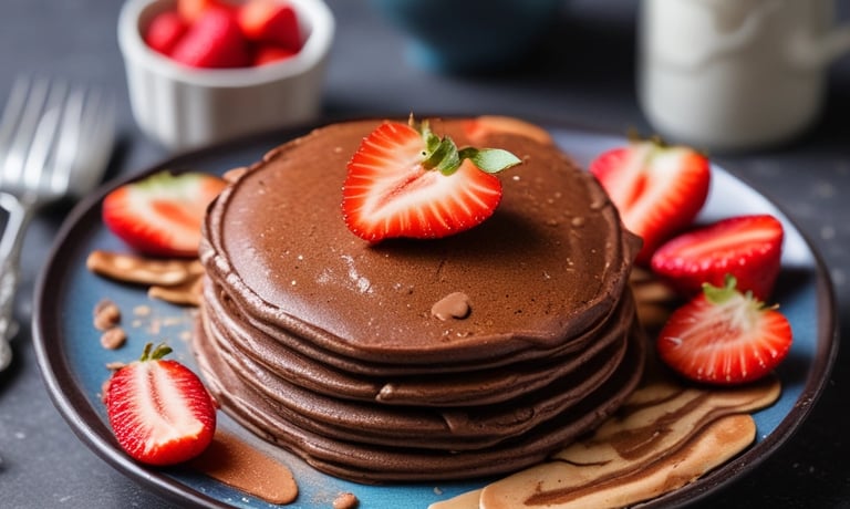 Pancake proteici al cacao