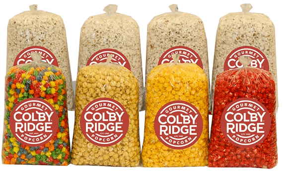 a variety of popcorn